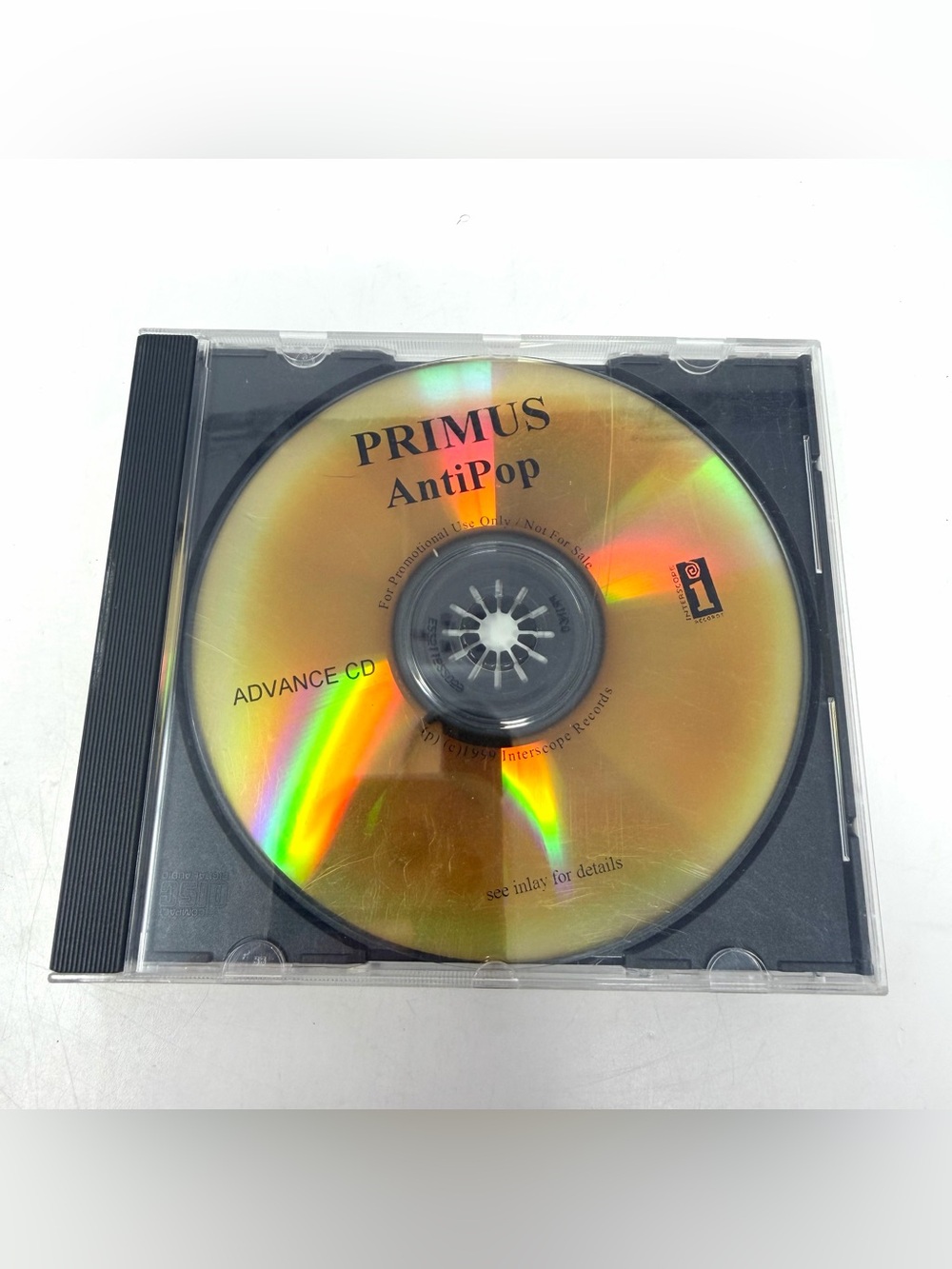 Primus Antipop Advanced Promotional CD 1999 Interscope Records Rare